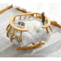 Nordic Style Rocking Wooden Swing Hammock Cat Bed